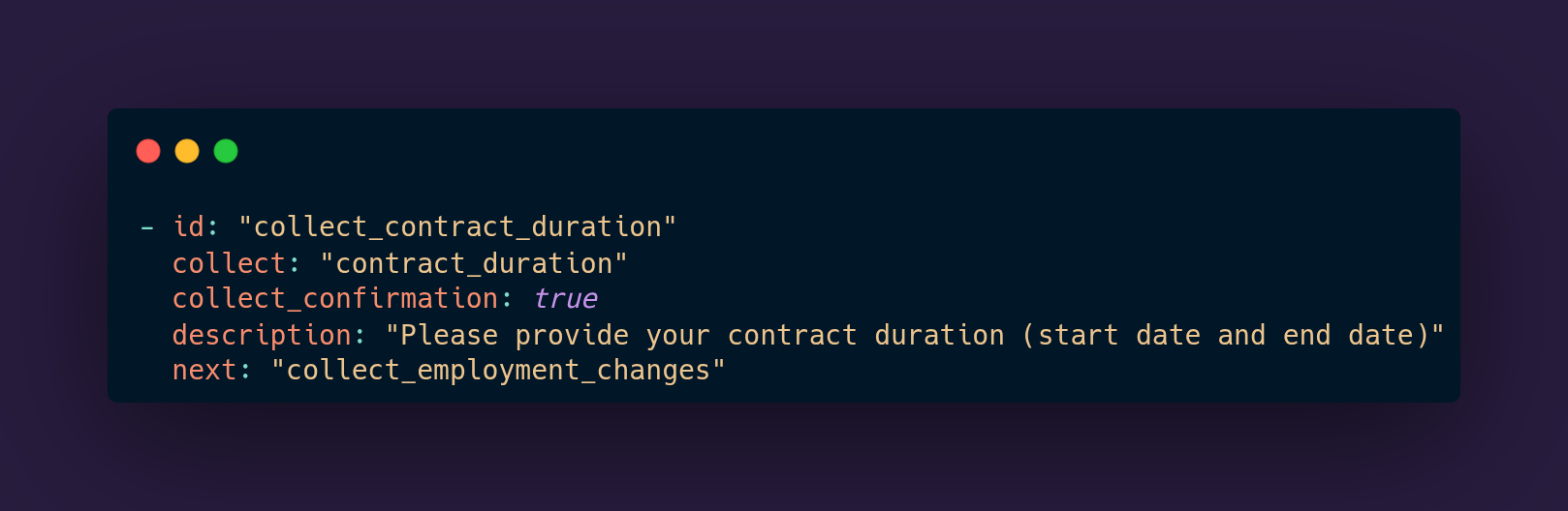 Flowent Slot Collection YAML Example