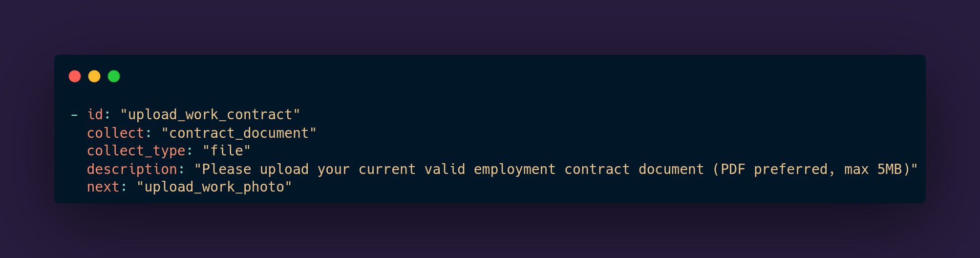 Multi-Modal Interaction YAML Example